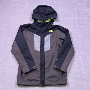 The North Face HyVent Boys Size Medium 10 12 Waterproof Hooded Jacket